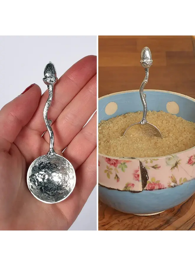 Cuillère à sucre en étain Acorn Small 59