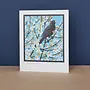 Carte Blackthorn Blackbird de Robert Gillmor