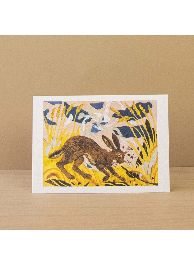 Soay-får och hare-anteckningskort av Mark Hearld