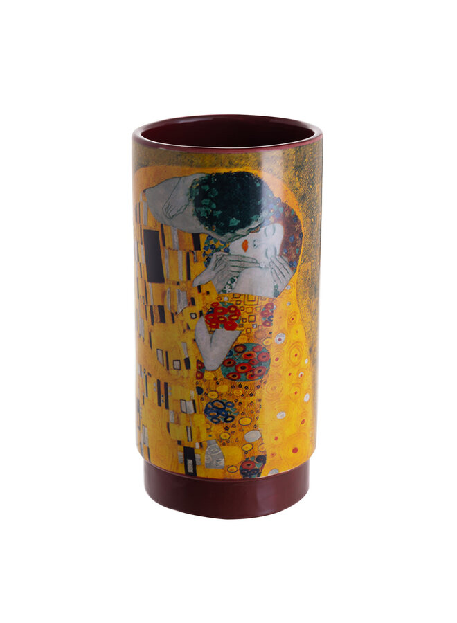 Klimt The Kiss Medium Cylinder Ceramic Pot 254