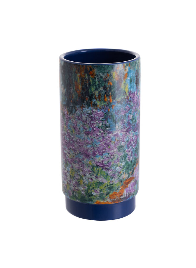 Monet Iris im Garten Mittlerer zylindrischer Keramiktopf 255