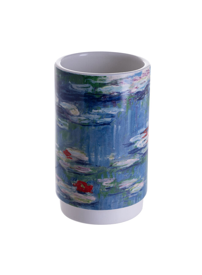 Monet Water Lilies Small Cylinder Ceramic Pot 260