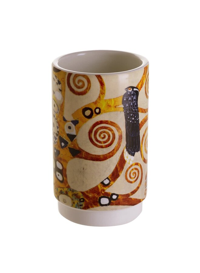 Klimt Tree of Life  Small Cylinder Ceramic Pot 259