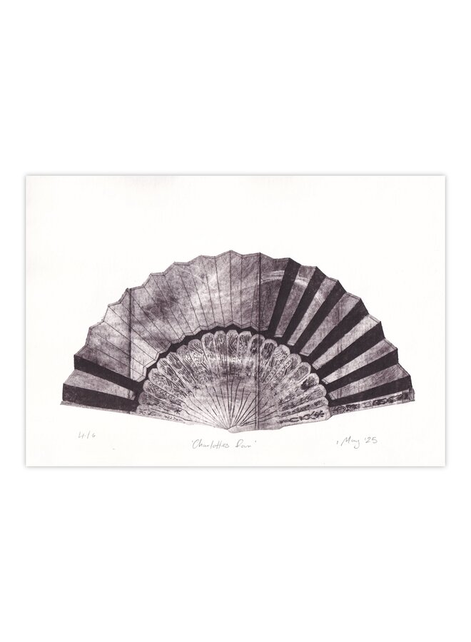 Charlotte Fan  Drypoint 4/6