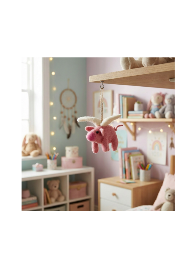 Flying Pig  Felt Handmade Decoration 10