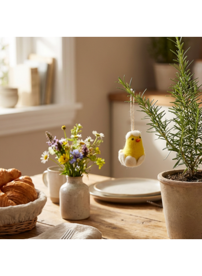 Baby Chicklet Hand Made Felt Hanging Easter Decoration 43