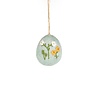 Pale Blue Large Floral Easter Egg Felt Hanging Decoration 53