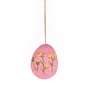 Pink Large Floral Easter Egg Felt Hanging Decoration 49