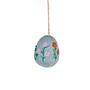 Blue Large Floral Easter Egg Hanging Decoration 52