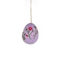 Purple Large Floral Easter Egg Hanging Decoration 51
