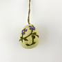Yellow Small Floral Easter Egg Felt Hanging Decoration 56