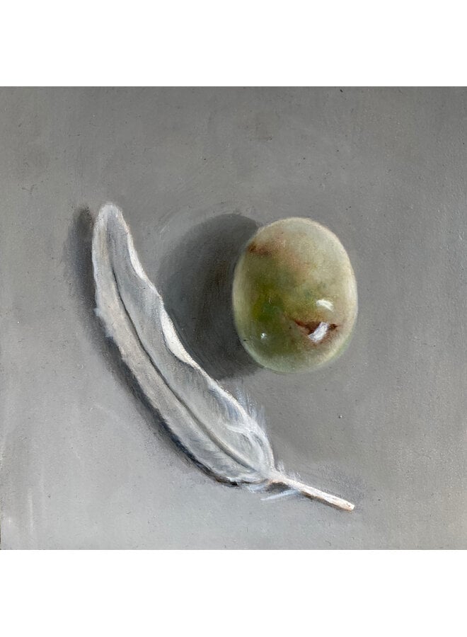 Marble Egg and Feather