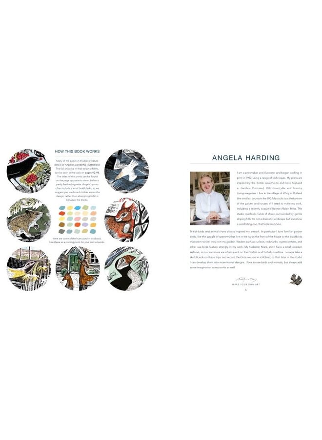 Malbuch über Wildtiere von Angela Harding