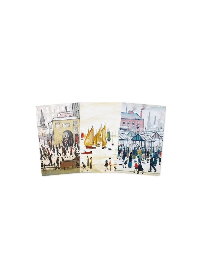 L.S.Lowry  3 Mini Notebooks by Lowry