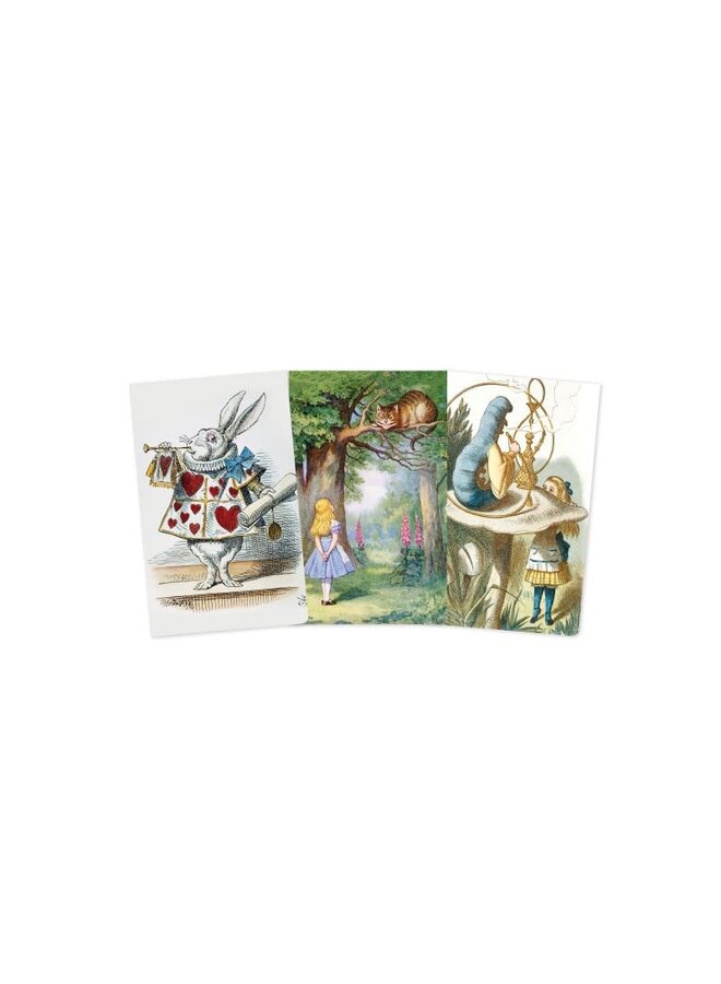 Alice im Wunderland 3 Mini-Notizbücher von Sir John Tenniel