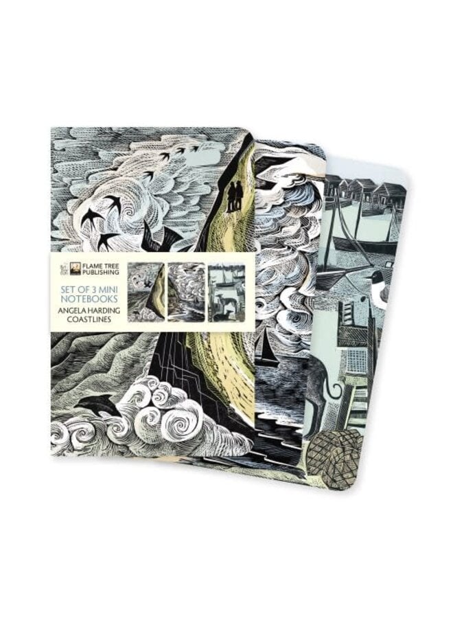 Coastlines 3 Mini Notebooks by Angela Harding
