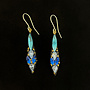 Pale Blue Icicle Drop Earrings 682