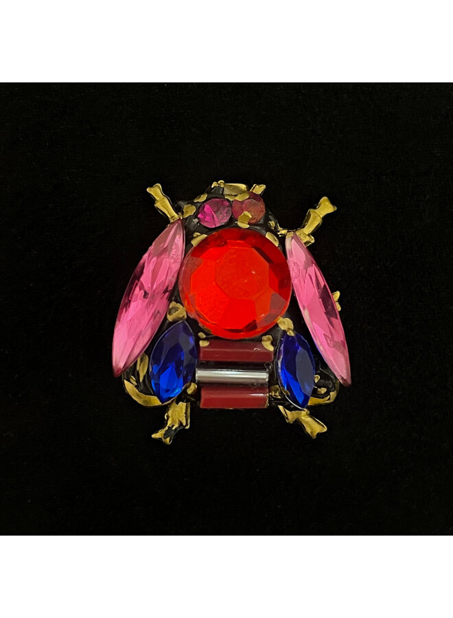 Bee Pink Wings Brooch 671