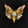 Gold Big Butterfly Brooch 667