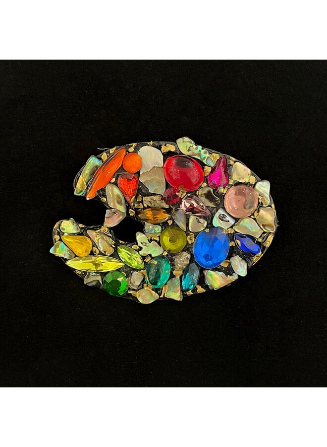 Artist Palette Brooch 661