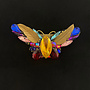 Broche de mariposa multicolor 668
