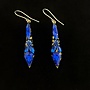Blue Icicle Drop Earrings 683