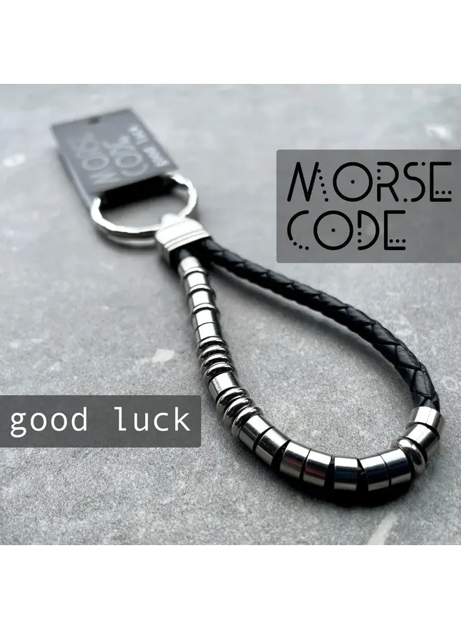 Good Luch Morse Code Keyring