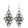Chain Maille Japanese Armour Drop Earrings