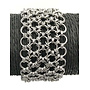 Chain Maille Japanese Armour Wide Bracelet