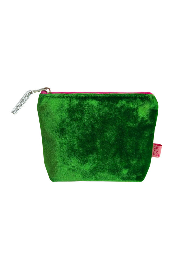 Grass Green Velvet Mini Coin Purse 123