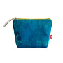 Aqua Blue Velvet Mini Coin Purse 121