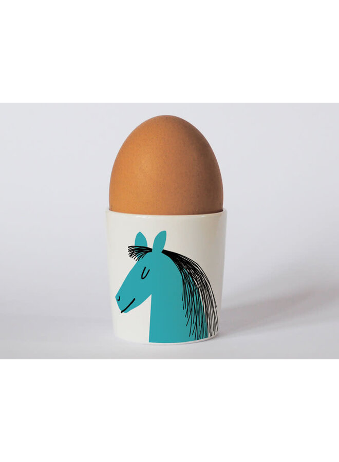 Happiness Horse Blauer Eierbecher 101