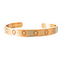 Brazalete de cobre grabado Sol 65