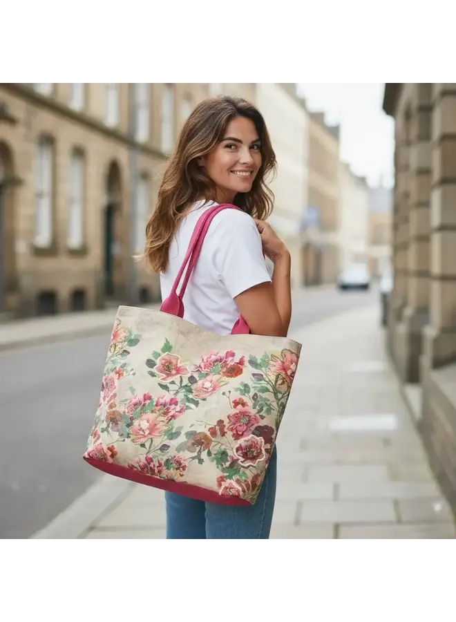 Climbing Rose Large Tote Bag 29