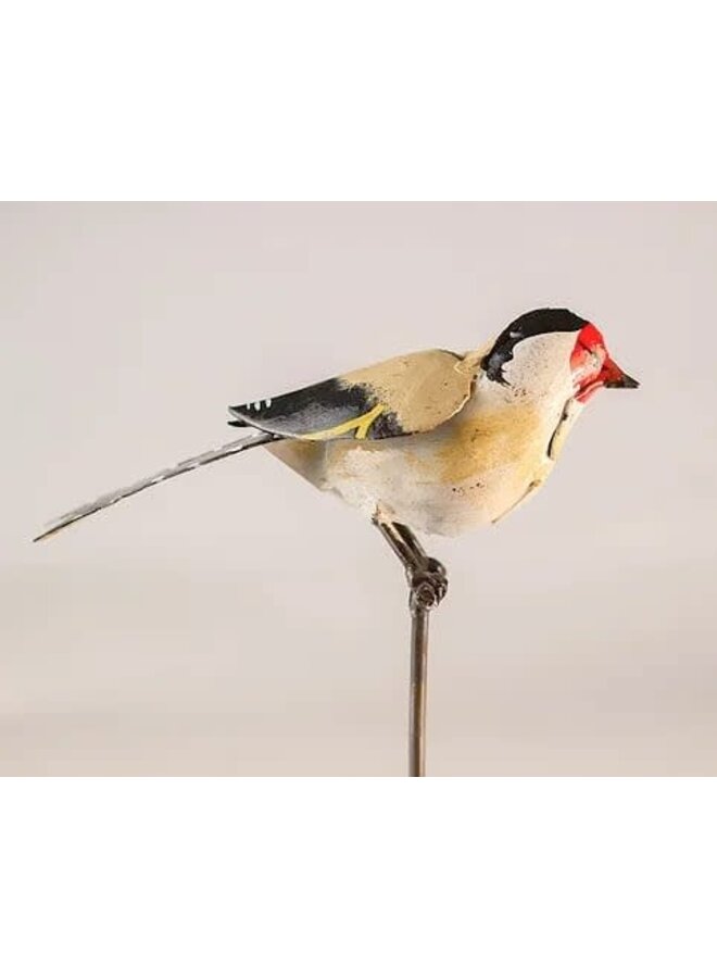 Goldfinch  a Rod  Recycled Garden Art 11