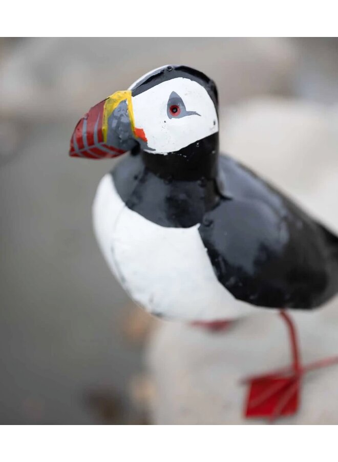 Art de jardin recyclé Puffin 07