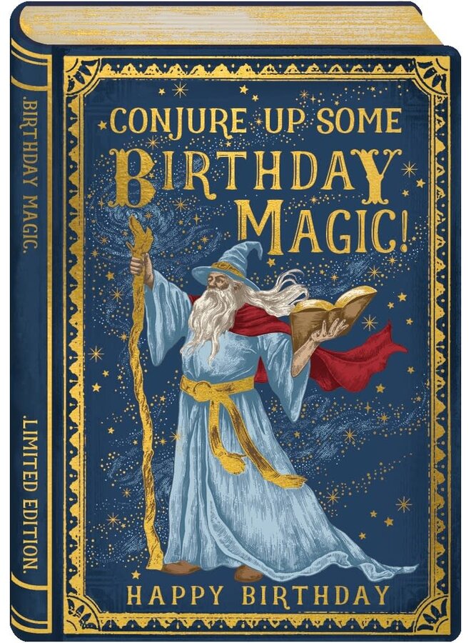 Tarjeta de cuento de cumpleaños con invocación