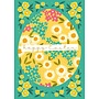 Carte œuf jaune de Pâques