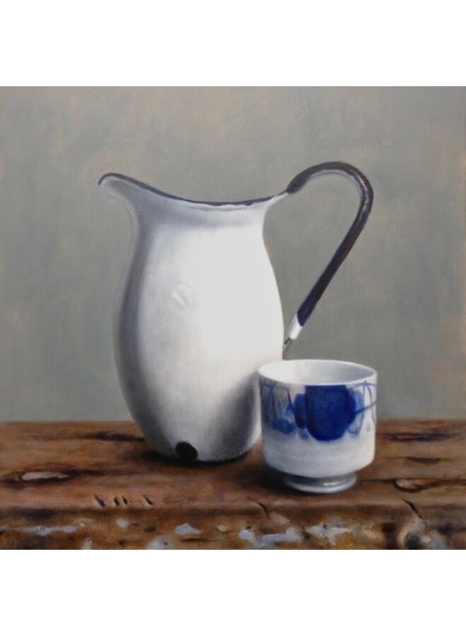 Enamel Jug and Blue and White Pot  Giclee Print 107
