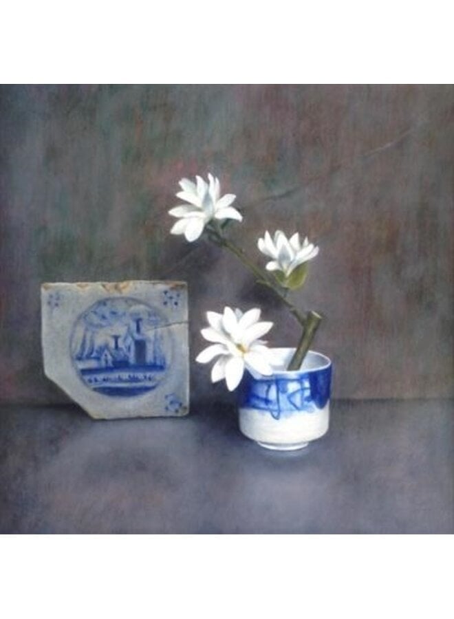 Magnolia  Stellata and Dutch Tile - Art Print 066