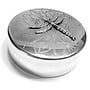 Dragonfly & Lily Hand Made Hammered Pewter Box Large 19