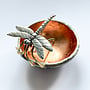 Rose Gold Dragonfly Cast Pewter Trinket Dish 24