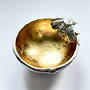 Yellow Gold Bee Cast Pewter Trinket Dish 22
