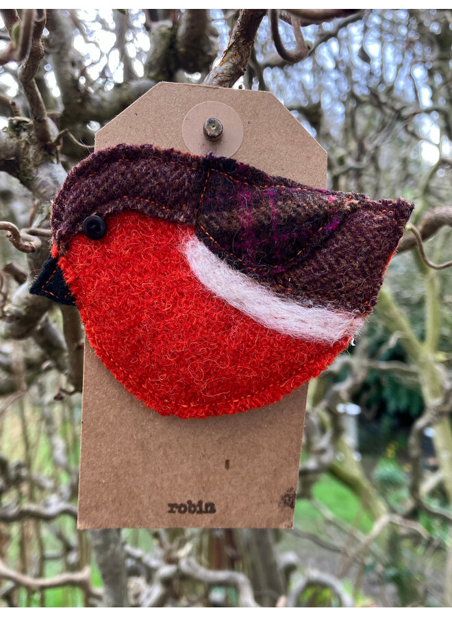 Robin Bird kände brosch 05