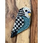 Blue Budgie  Felt Brooch 23