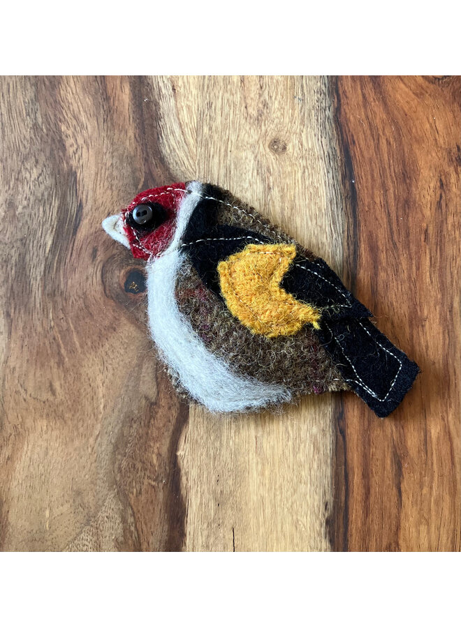 Goldfinch  Felt Brooch 20