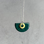 Jade Green Semi Circle Necklace  10