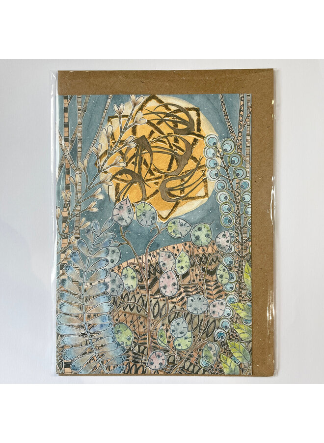 Swallows and Honesty Art Card 15