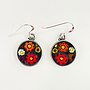 Floral Round  Mosaic Stud Earrings 70