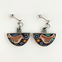 Bird Mini Moon  Mosaic Stud Earrings 67